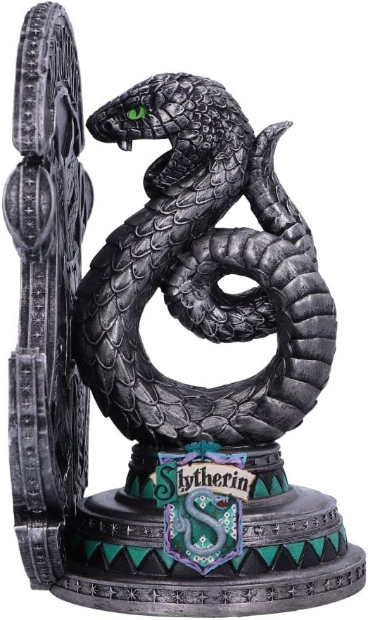 Nemesis Now Officially Licensed Harry Potter Slytherin Bookend 20cm, Resin, Silv