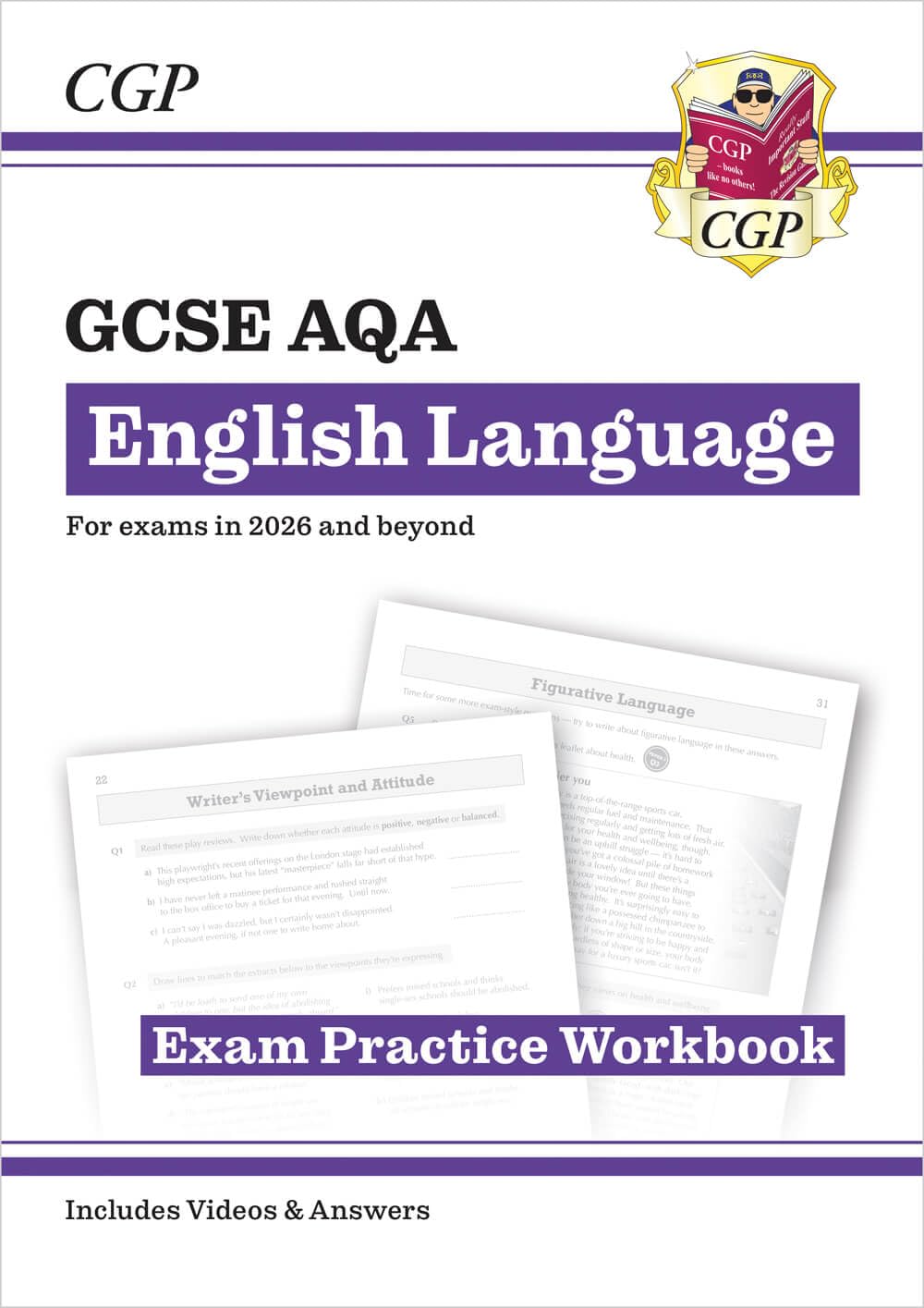 CGP GCSE English Language AQA Exam Practice Workbook - Grade 9-1 Course | Includes Answers | Paperback