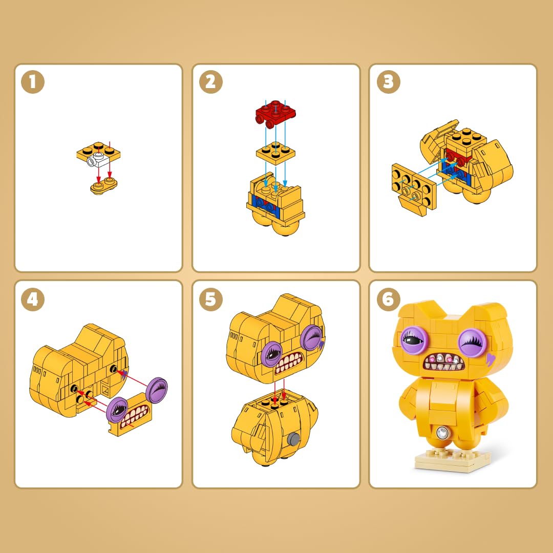 Max Build More Fuggler Baddies Building Set - Collectible Monster Figures | 186 Bricks | Ages 8+ 4