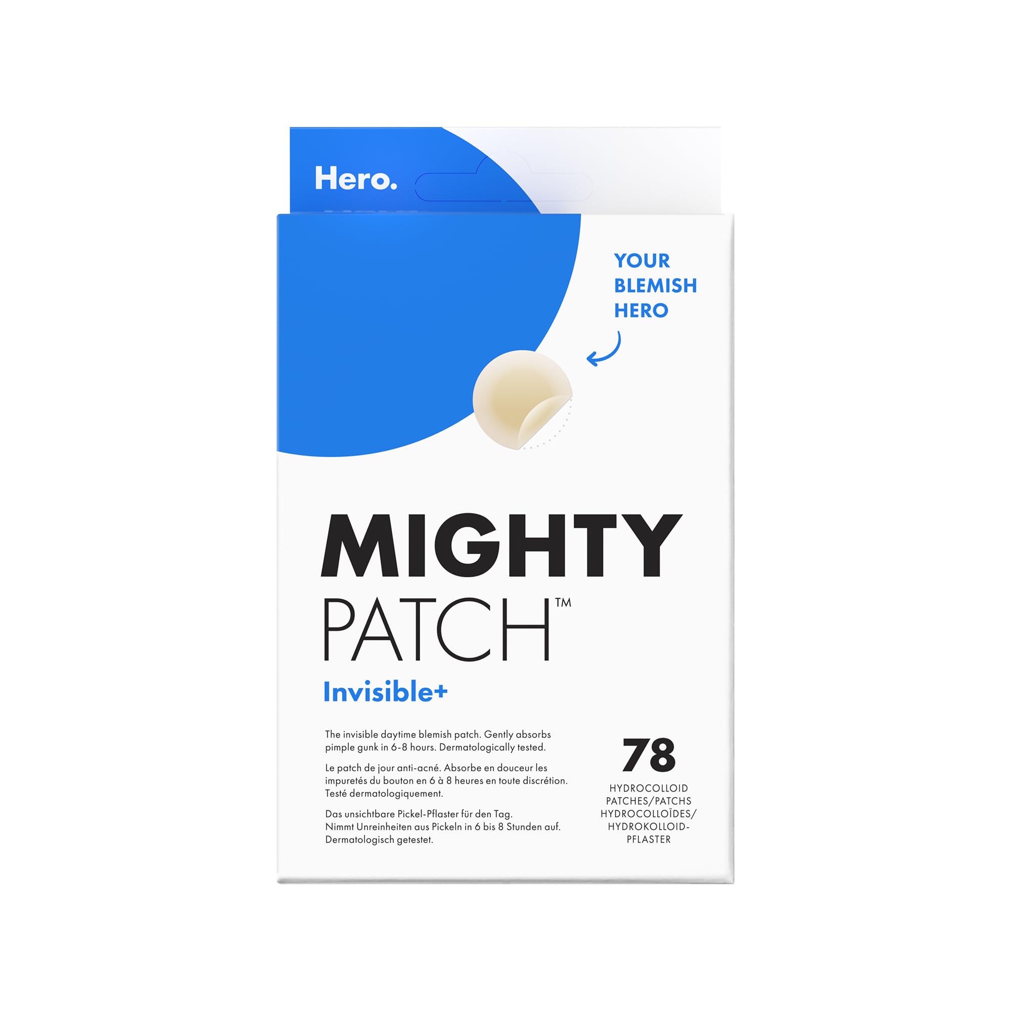 Hero Cosmetics - Mighty Patch Invisible+ Hydrocolloid Acne Patches (78 Count) 1
