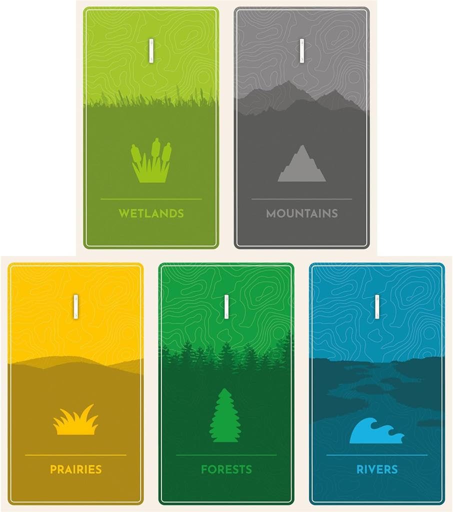 AEG Cascadia Rolling Rivers Roll & Write Puzzly Dice Game - 1-4 Players, 20 Minutes Estimated Playtime 2