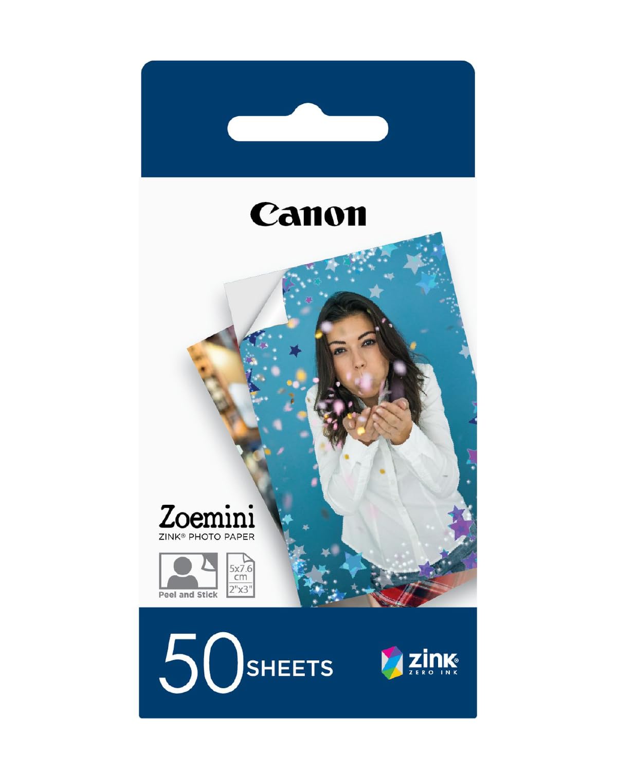 Canon Zink Photo Paper - Sticky-Backed 2x3 Inch Sticker Prints | 50 Sheets 1