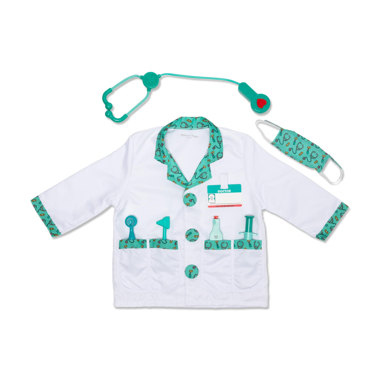 Melissa & Doug Doctor Role-Play Costume Set - One Size, Ages 3–6