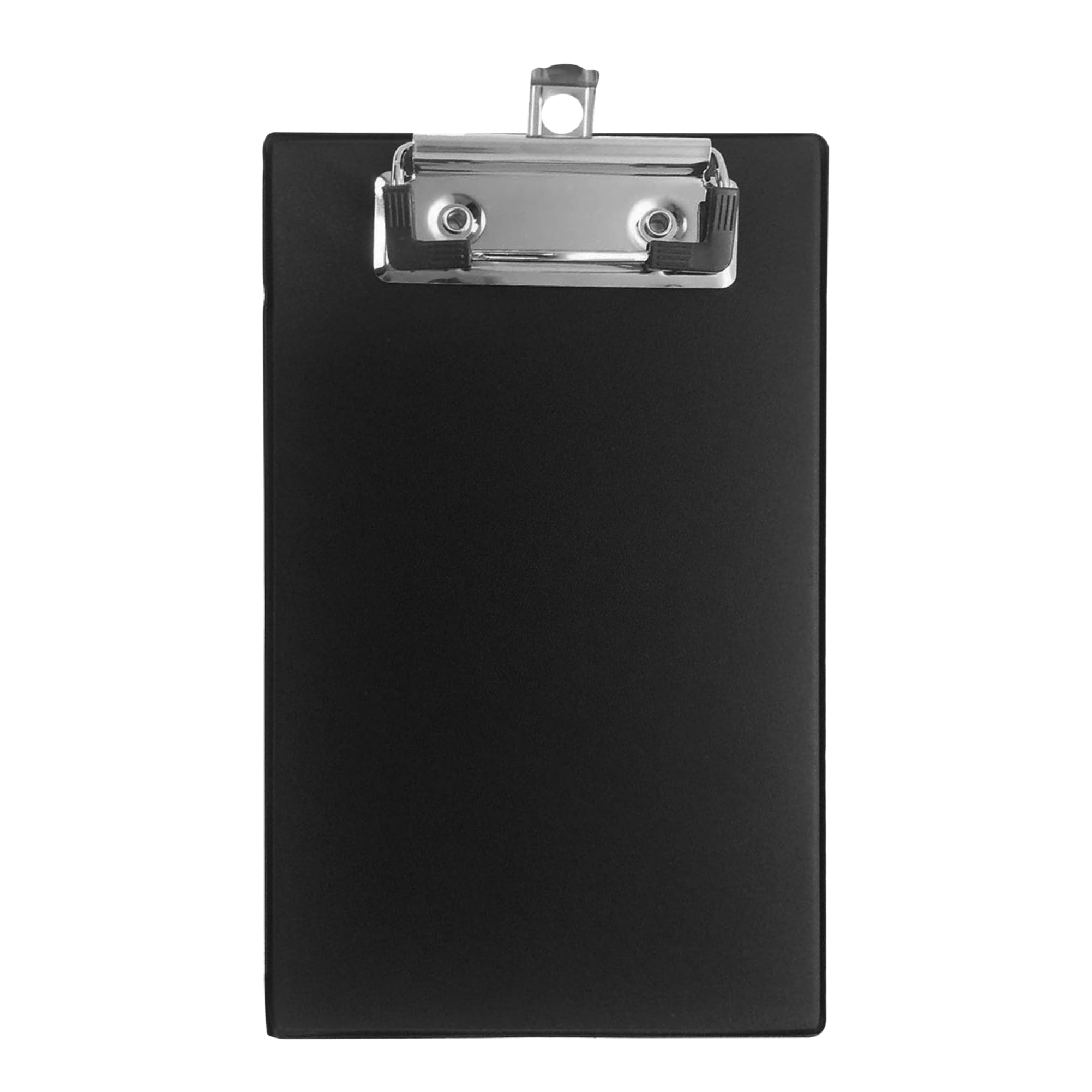 Janrax A6 Mini Clipboard - Black PVC Pocket Hardback Holder | 18.5 x 11cm | 25 Sheet Capacity