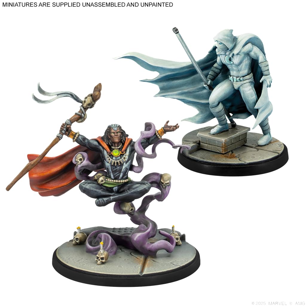 ATOMIC MASS GAMES Marvel Crisis Protocol - Midnight Sons Affiliation Pack | 4 Miniatures | Multilingual 4