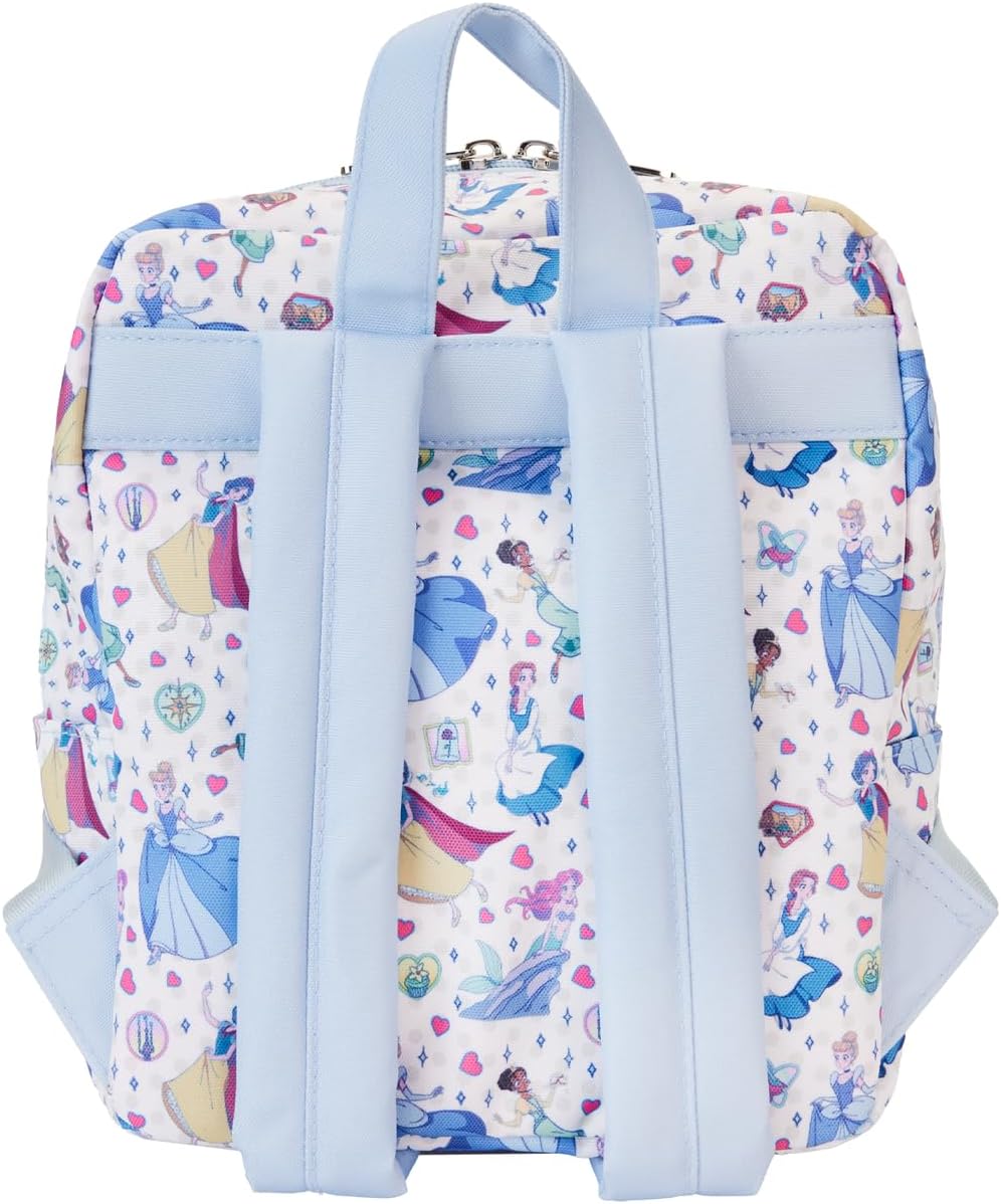 Loungefly Disney Princess Manga Style AOP Nylon Mini Backpack (LOUWDBK3604)