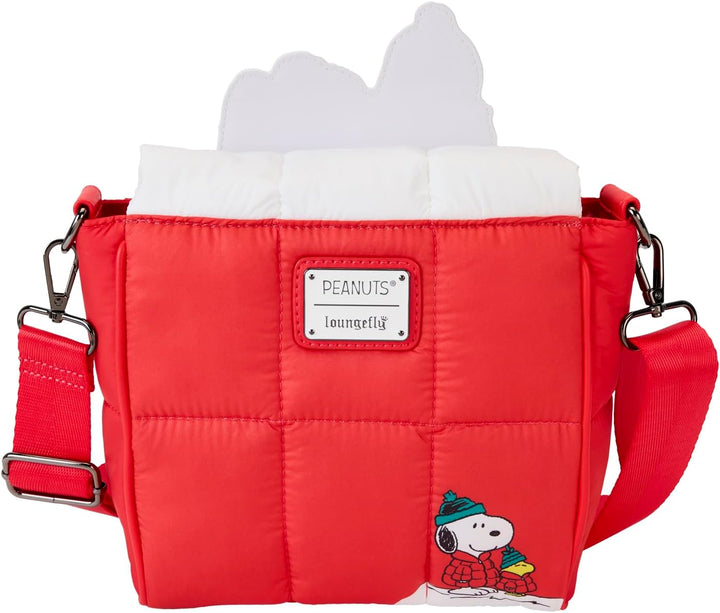 Loungefly Peanuts Snoopy and Woodstock Snow Day Doghouse Crossbody Bag (PNTB0017)