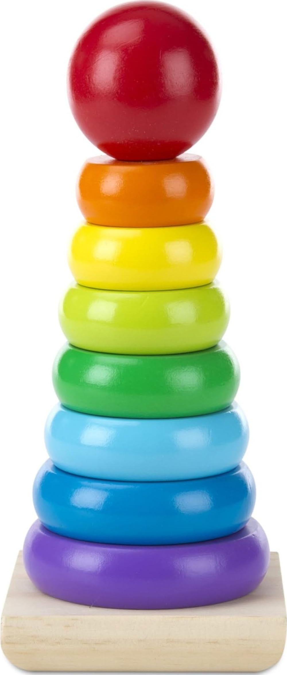 Melissa & Doug Rainbow Stacker - Developmental Toy | Motor Skills | Problem Solving | Ages 18 Months+ 1