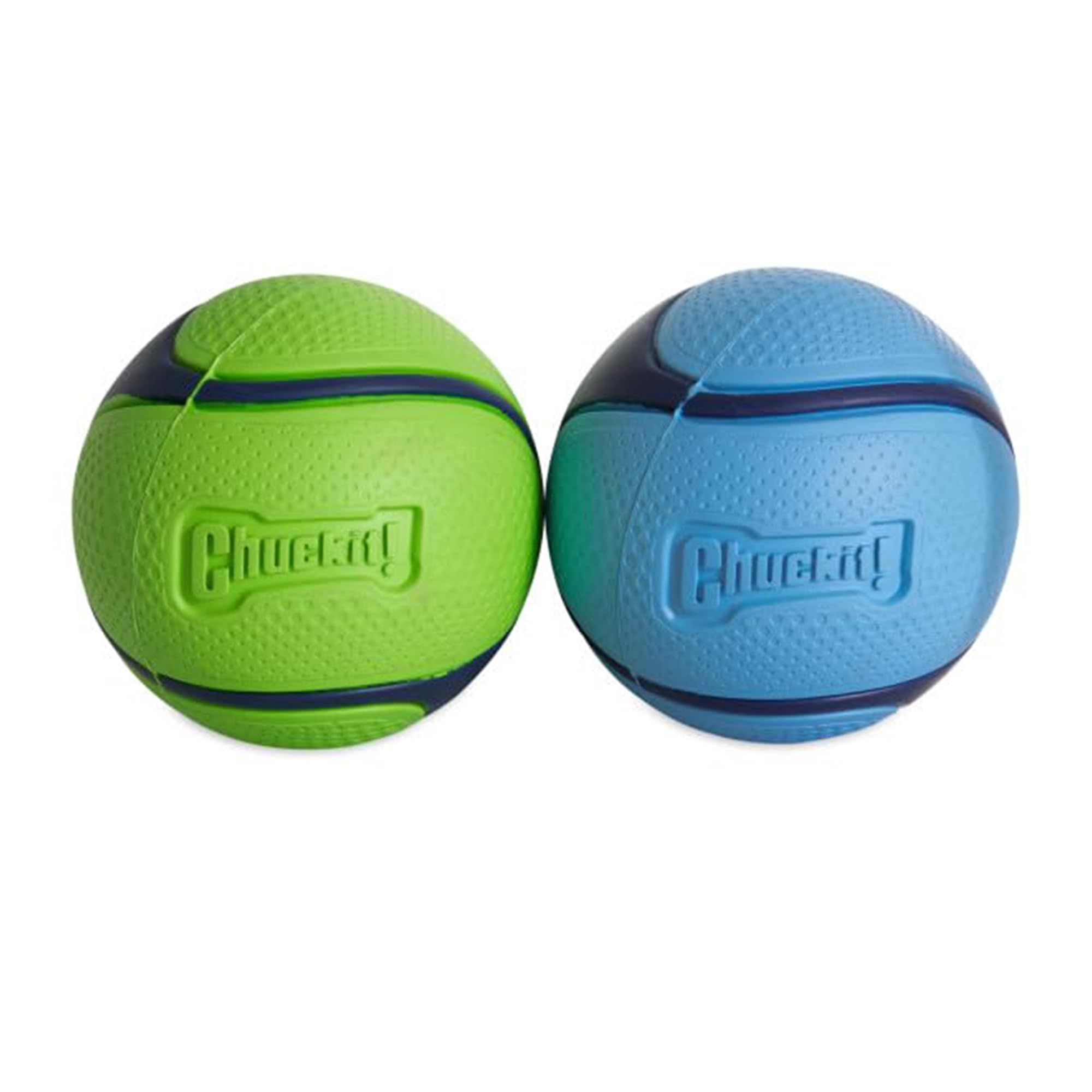 Chuckit! Sniff Duo Scented Dog Fetch Balls - Peanut Butter & Bacon Scent, 2-Pack, Durable Rubber