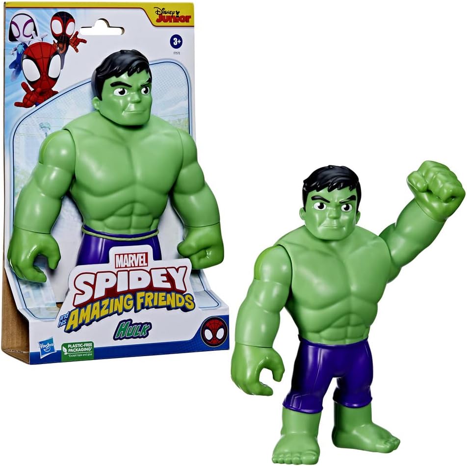 Marvel Spidey and His Amazing Friends Supersized Hulk Action Figure, Super Hero 3