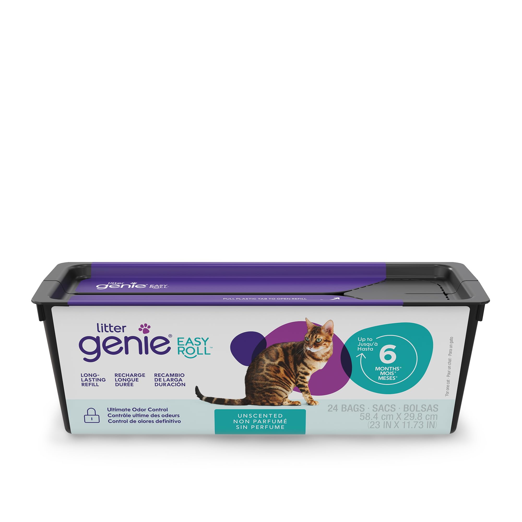 Litter Genie Easy Roll Refill - Unscented, Lasts Up to 6 Months (1 Count)
