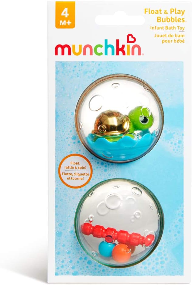 Munchkin Float and Play Bubbles Bath Toy - Sensory Play for Babies 3+ Months (011584)