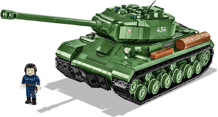 COBI IS-2 Heavy Tank Building Kit - 1051-Piece WWII Tank Model with Removable Engine, Movable Turret, and Historical Markings