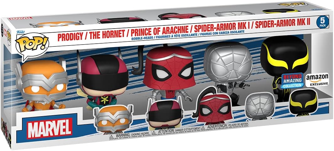 Funko Pop! Marvel Year of the Spider - Spider-Man 5-Pack Vinyl Figure Set (62281)