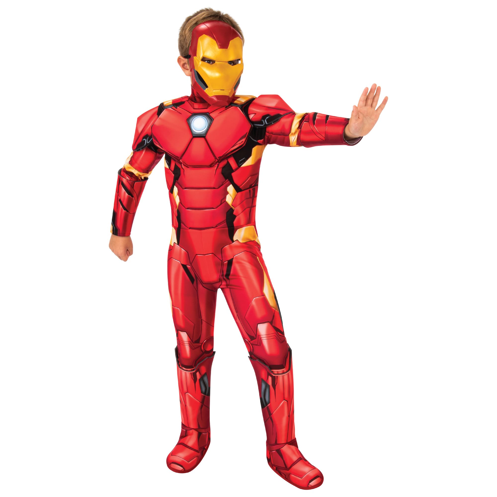 Rubies Iron Man Deluxe Kids Fancy Dress - Boys Age 3-4 Years | Multicolour