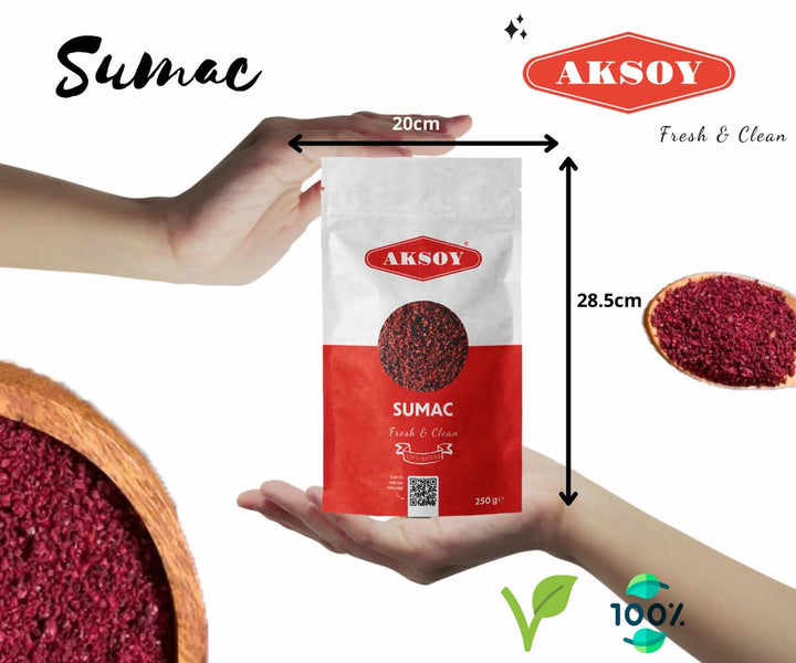 Aksoy Premium Ground Sumac 500g | 100% Natural Tangy Spice for Middle Eastern & Mediterranean Dishes