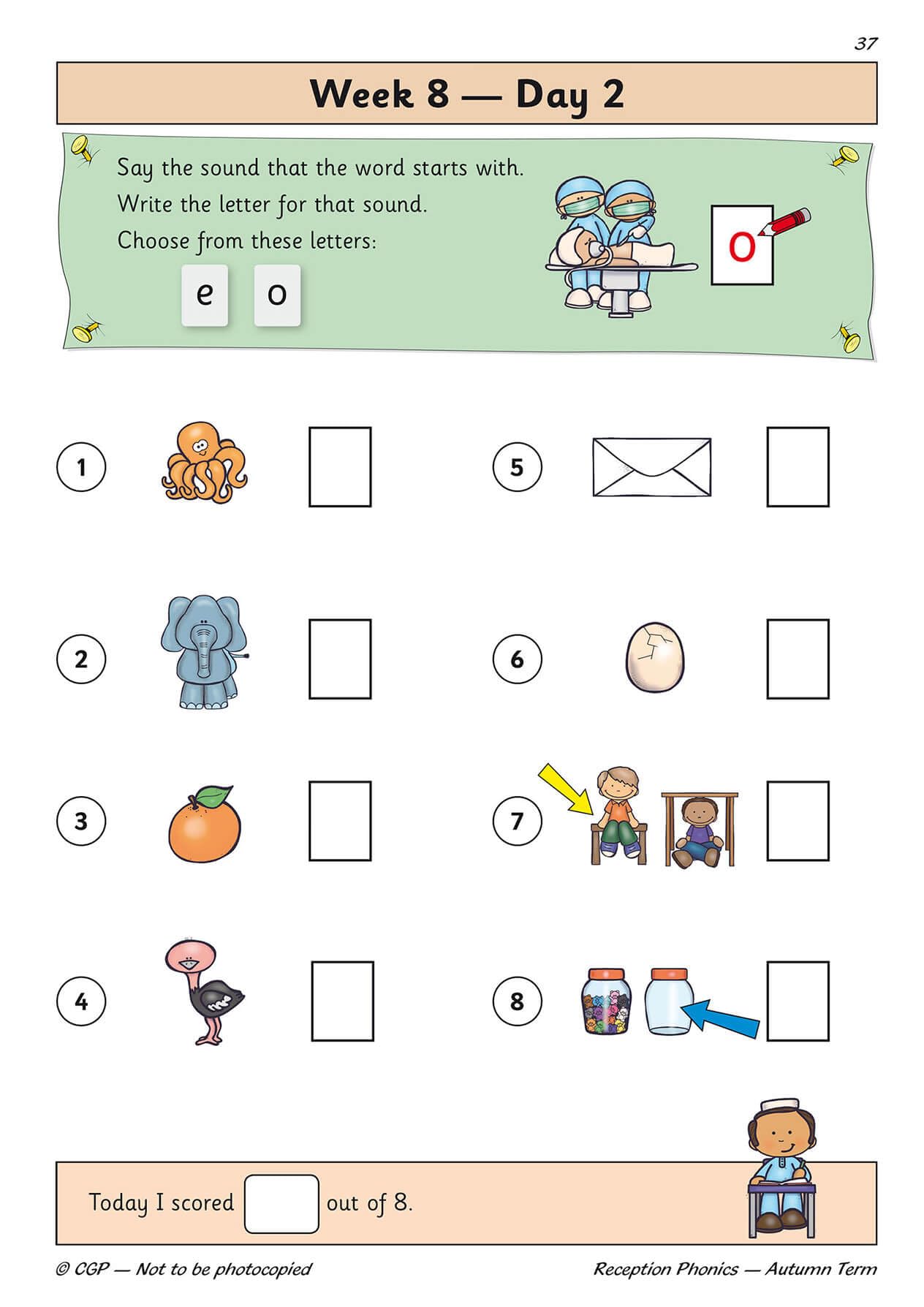 CGP Reception Phonics Daily Practice Book: Autumn Term | Home Schooling Workbook | Paperback 8