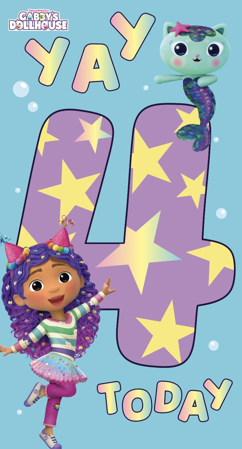 Danilo Promotions LTD Gabby's Dollhouse Birthday Card | Standard Size | Unisex-Kids 1