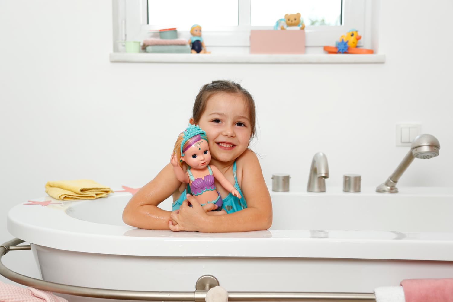 BABY born Mermaid - 43cm Color-Changing Light-Up Tail Doll for Ages 3+ 13