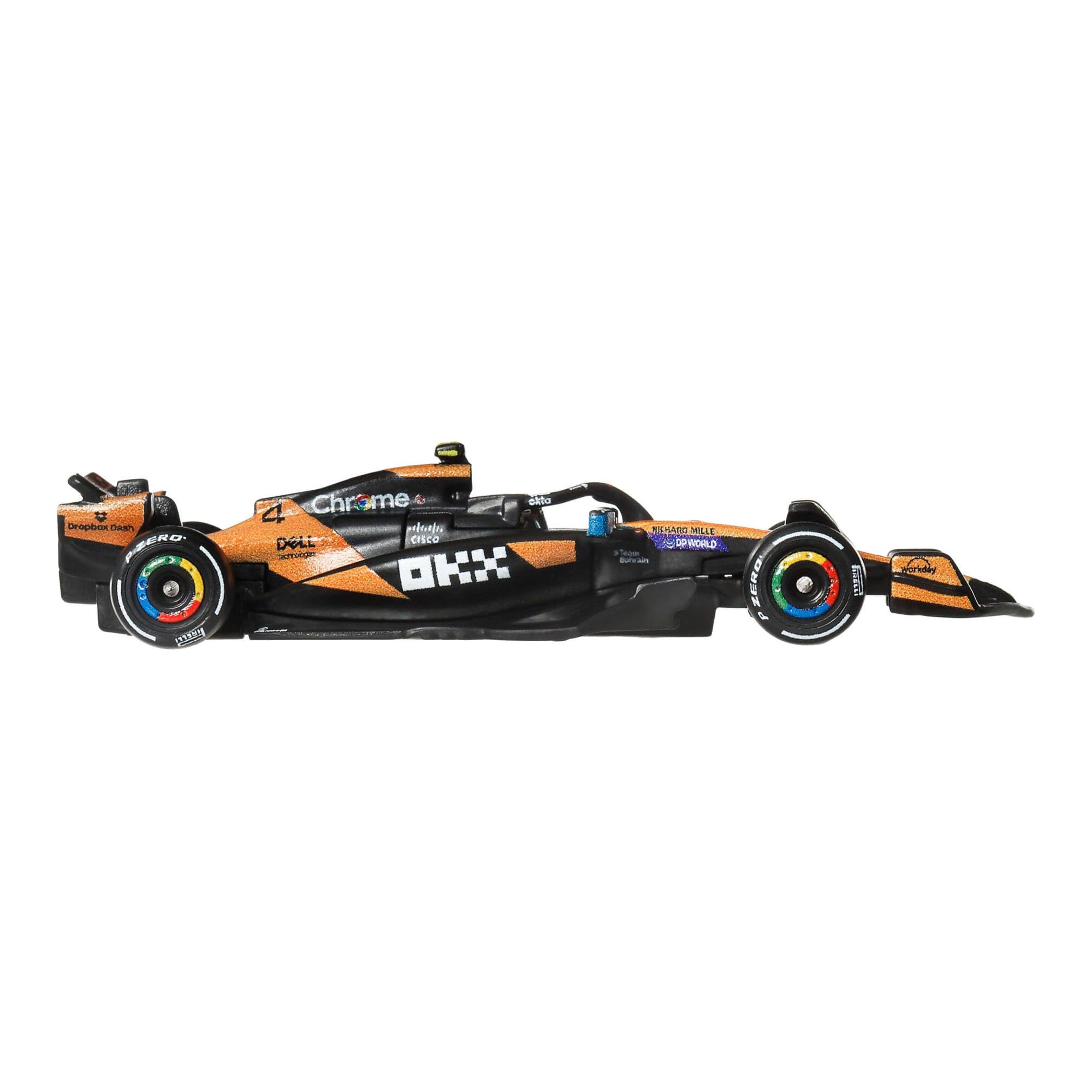 Hot Wheels 1:64 Scale McLaren #4 Lando Norris F1 Die-Cast Collectible JKD88