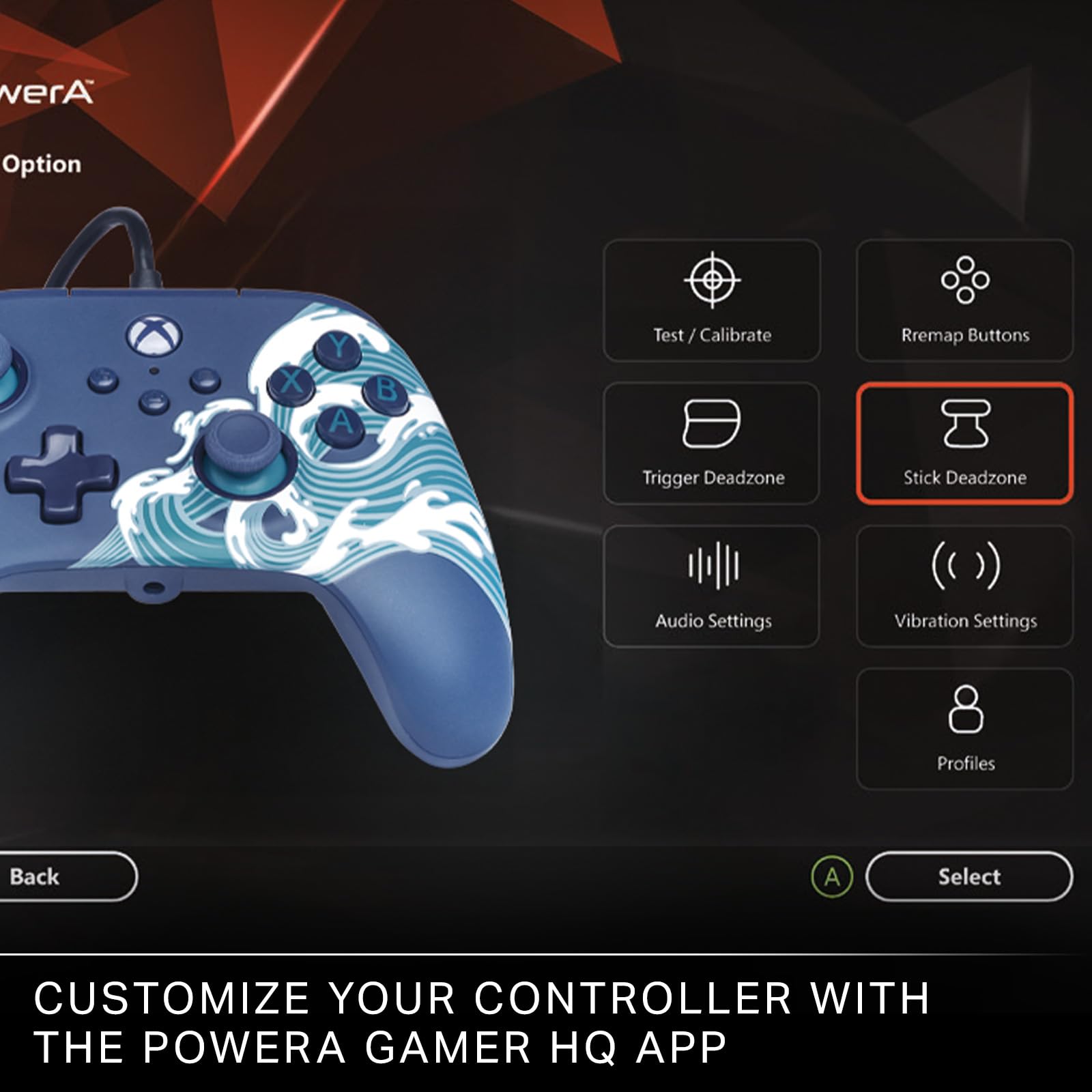 PowerA Advantage Wired Controller - Aqua Wave [Xbox Series X|S] 8