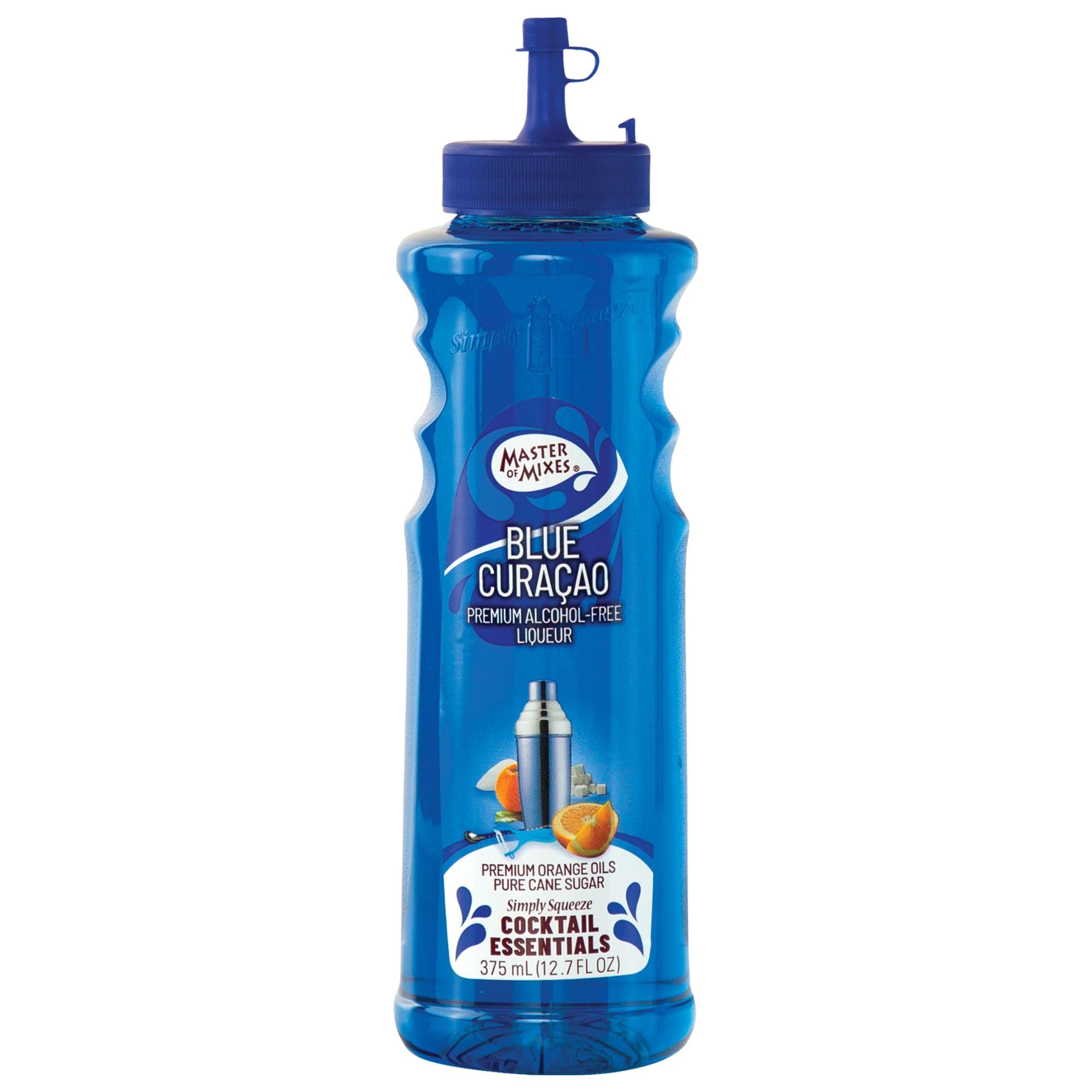 Master of Mixes Blue Curacao Cocktail Syrup - Non-Alcoholic Mixer | 375ml 1