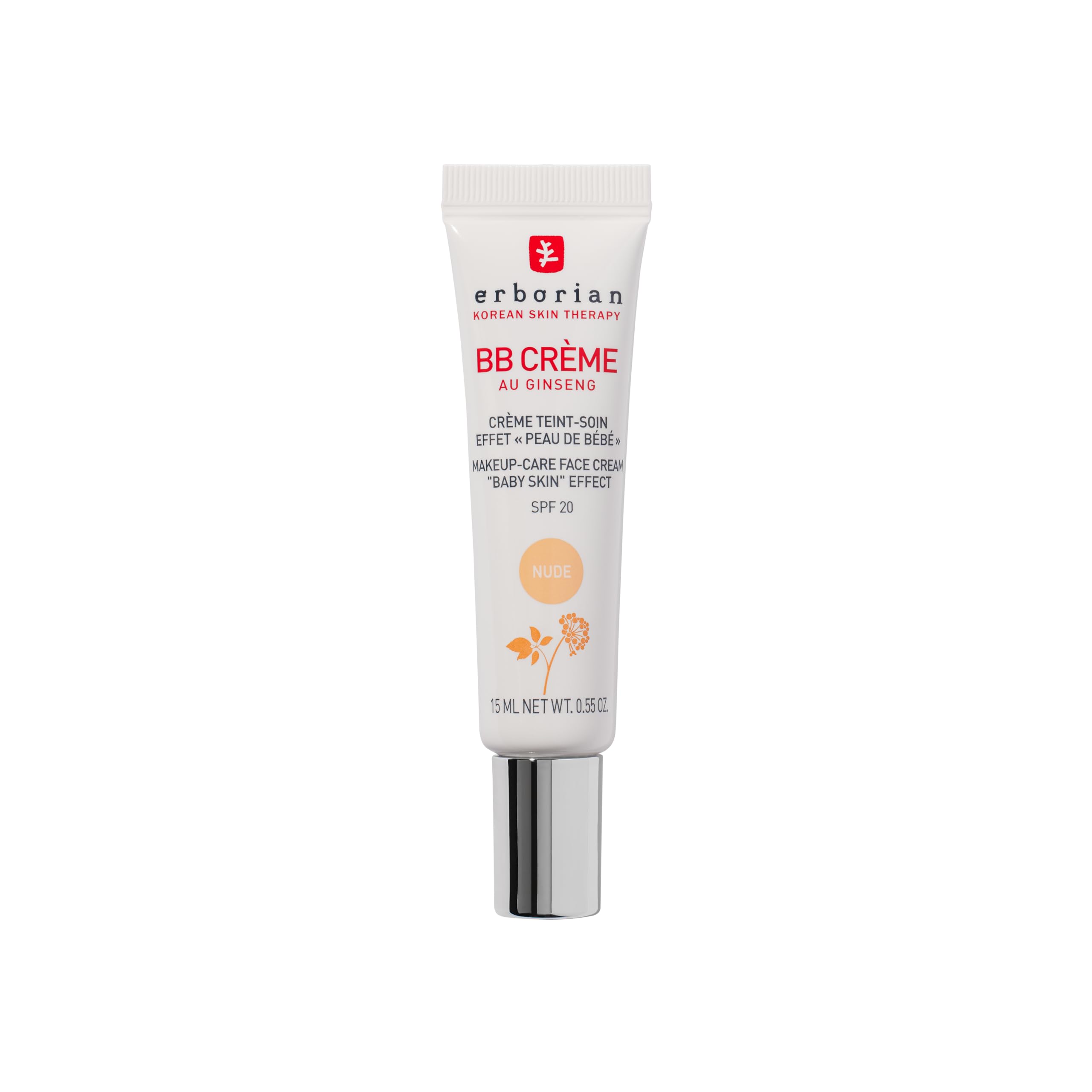 Erborian BB Cream with Ginseng - 'Baby Skin' Effect, SPF 20, Nude, 15 ml