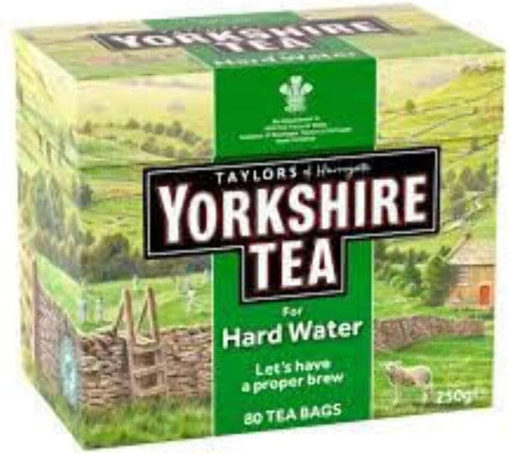 Yorkshire Tea Hard Water Tea, 80 Tea Bags - Specially Blended for Hard Water Areas, Rainforest Alliance Certified