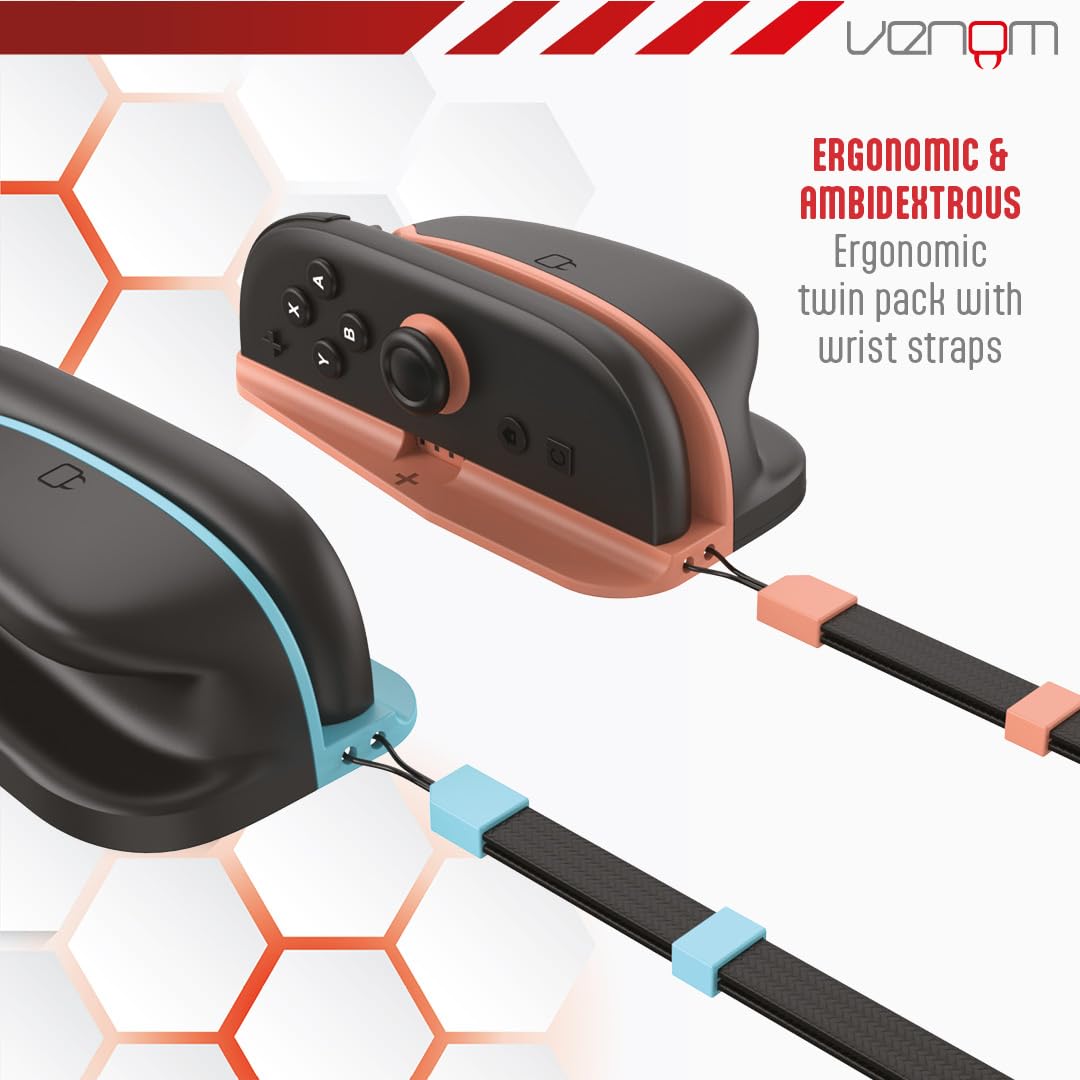 Venom Nintendo Switch 2 Joy-Con Mouse Mode Converters Twin Pack with Wrist Straps 9
