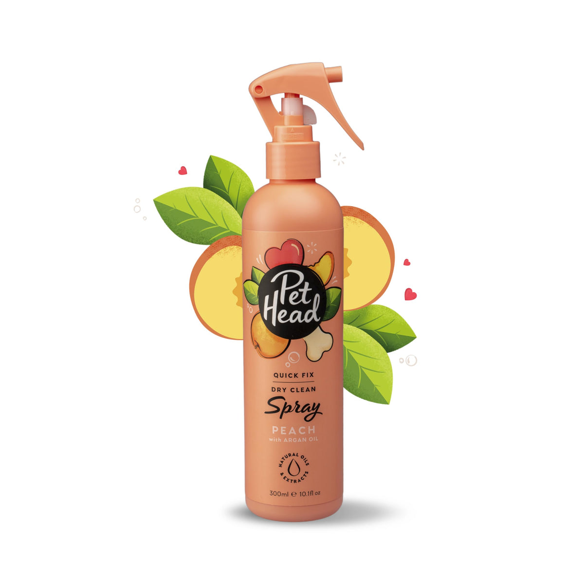 Pet Head Quick Fix Dry Dog Shampoo Spray - Peach, 300ml