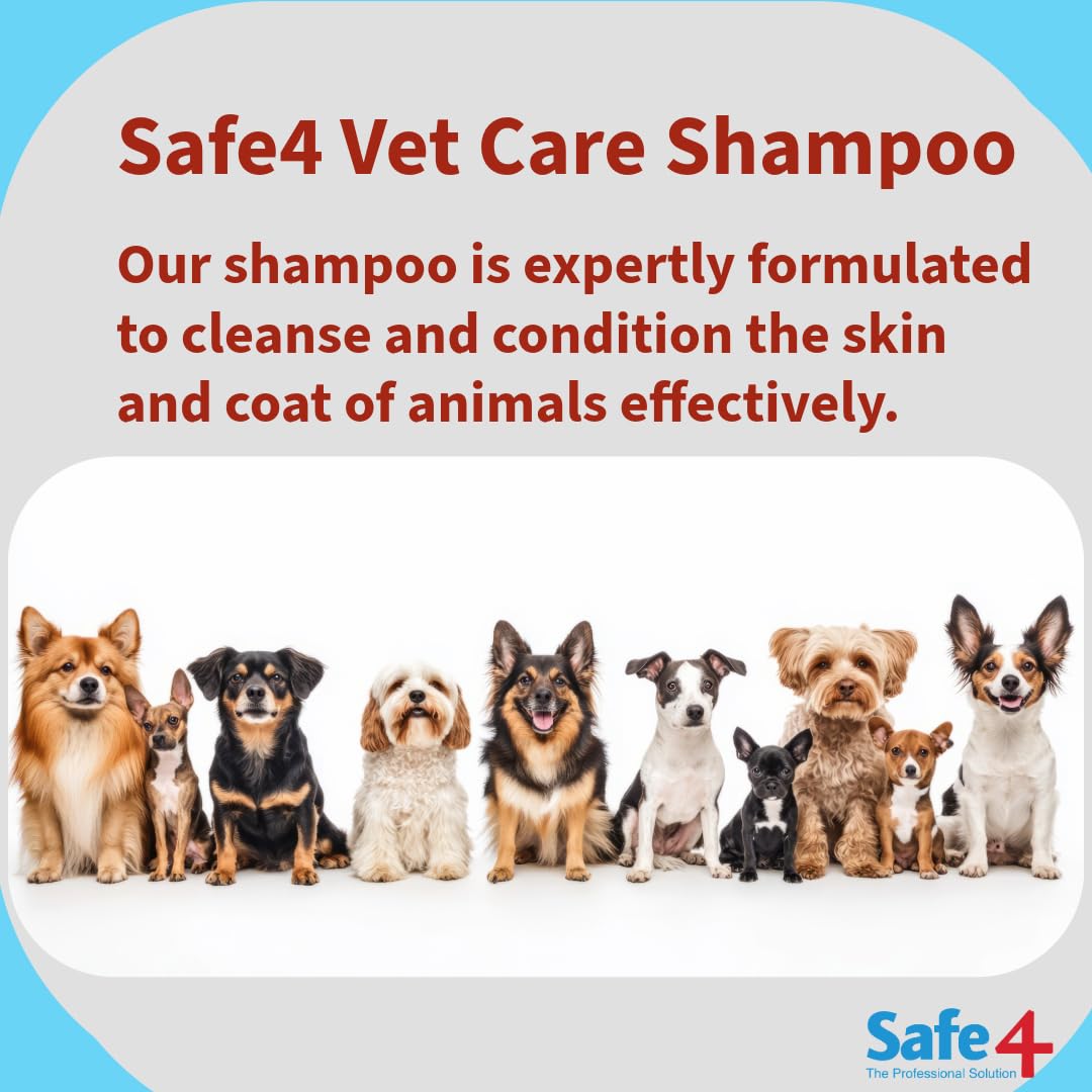 Safe4 Blackberry Antimicrobial & Antifungal Dog Shampoo - Vet-Strength Support | 500 ML