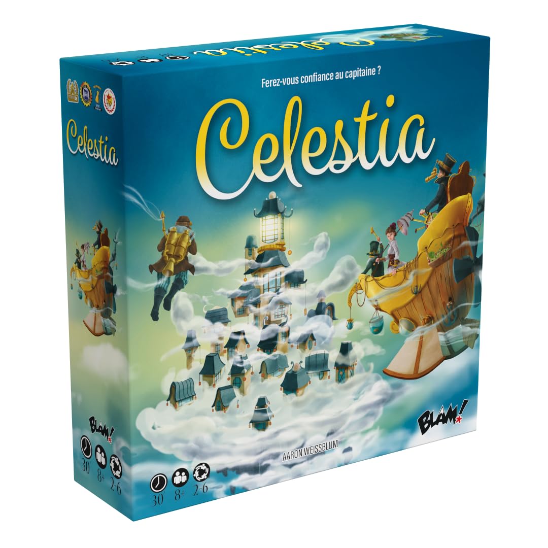 Blackrock Editions Celestia Card Game for 2-6 Players, Ages 8+, 30-Minute Play Time (French Version) 1