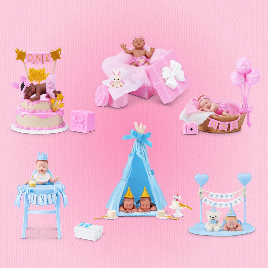 ZURU MY MINI Birthday Series 1 Mystery Capsule Playset - 2 Pack | Collectible Dolls 3