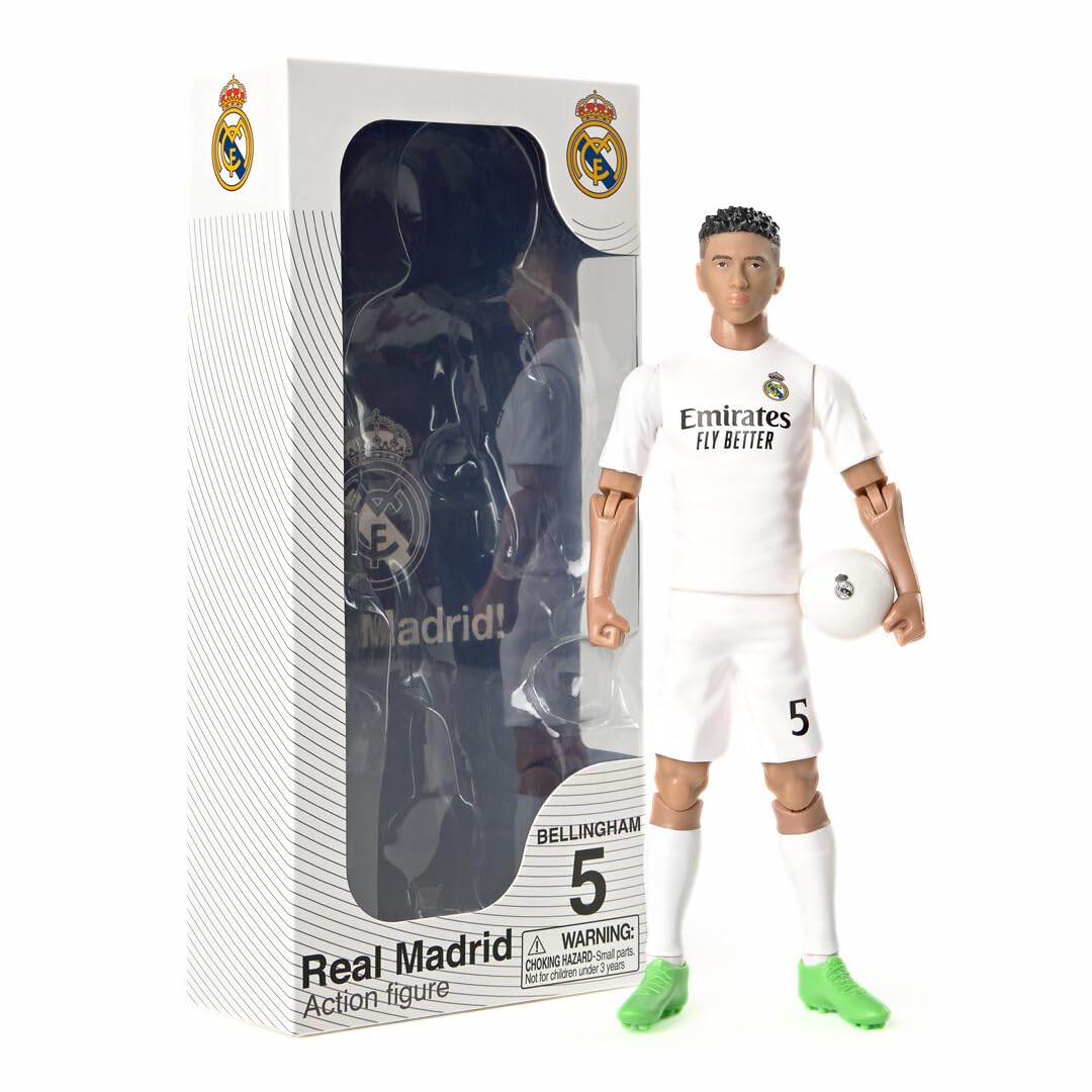 Banbo Sockers Toys Real Madrid Bellingham 8" Collectible Soccer Action Figu 1