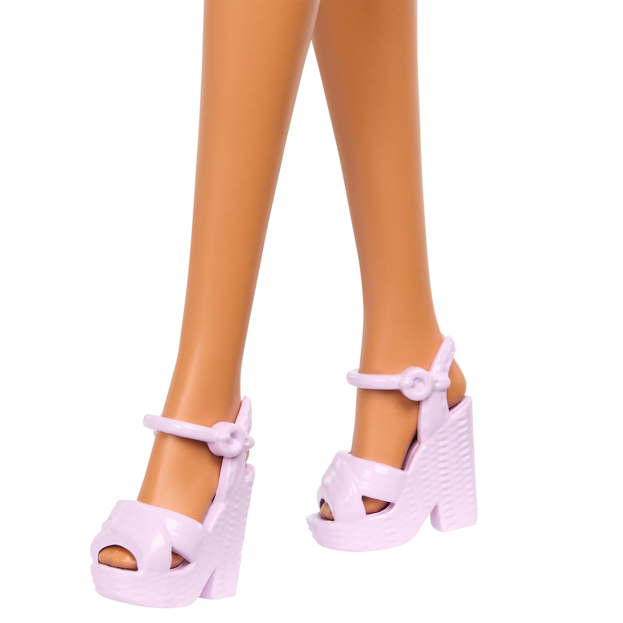 Barbie Fashionistas Doll #228 - Blind Doll with Cane & Sunglasses, Pink Top & Ruffled Skirt, HRH17