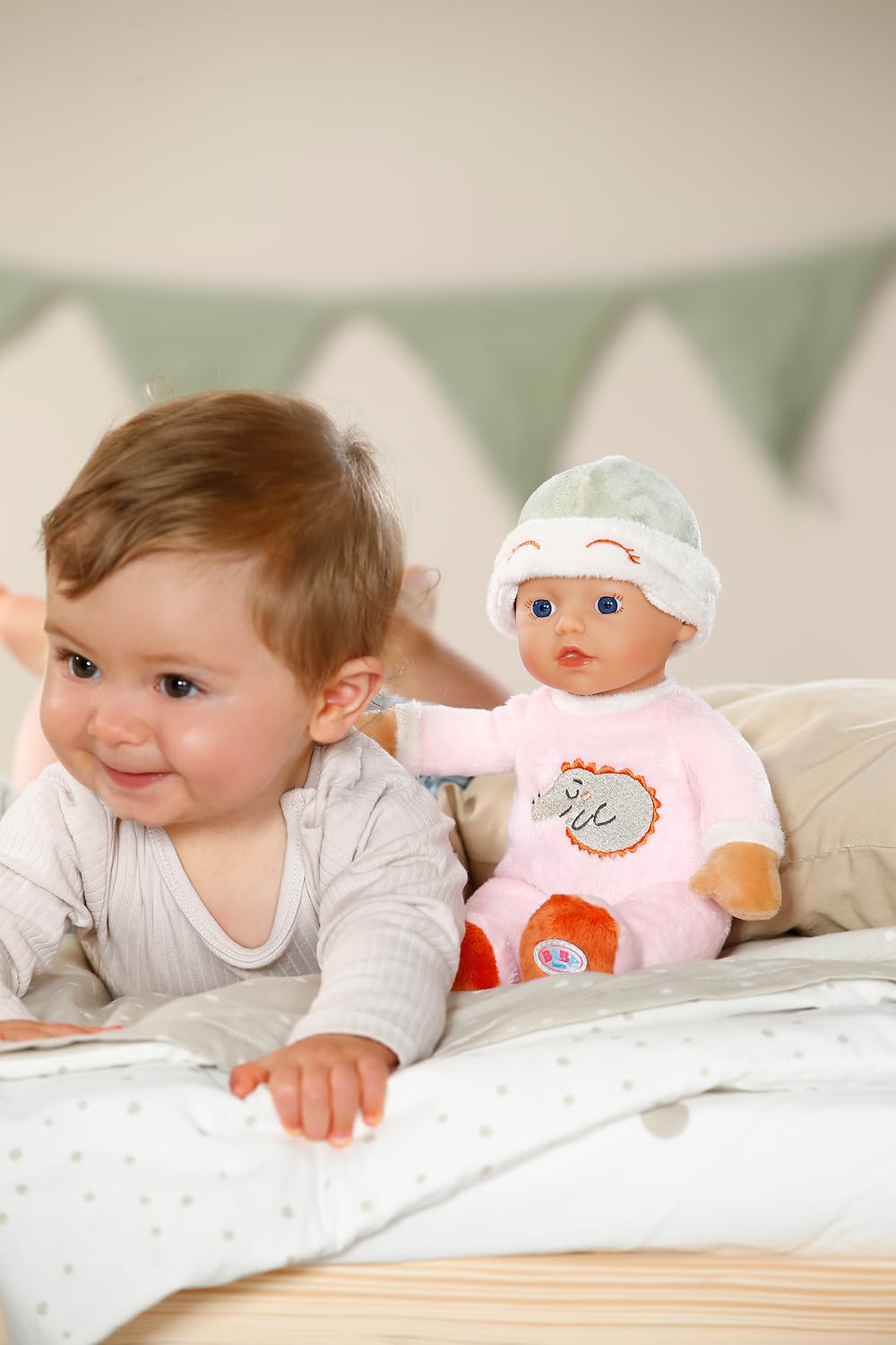 BABY born for Babies Soft Doll Sleepy Rose 30cm with Integrated Rattle | Washable 6