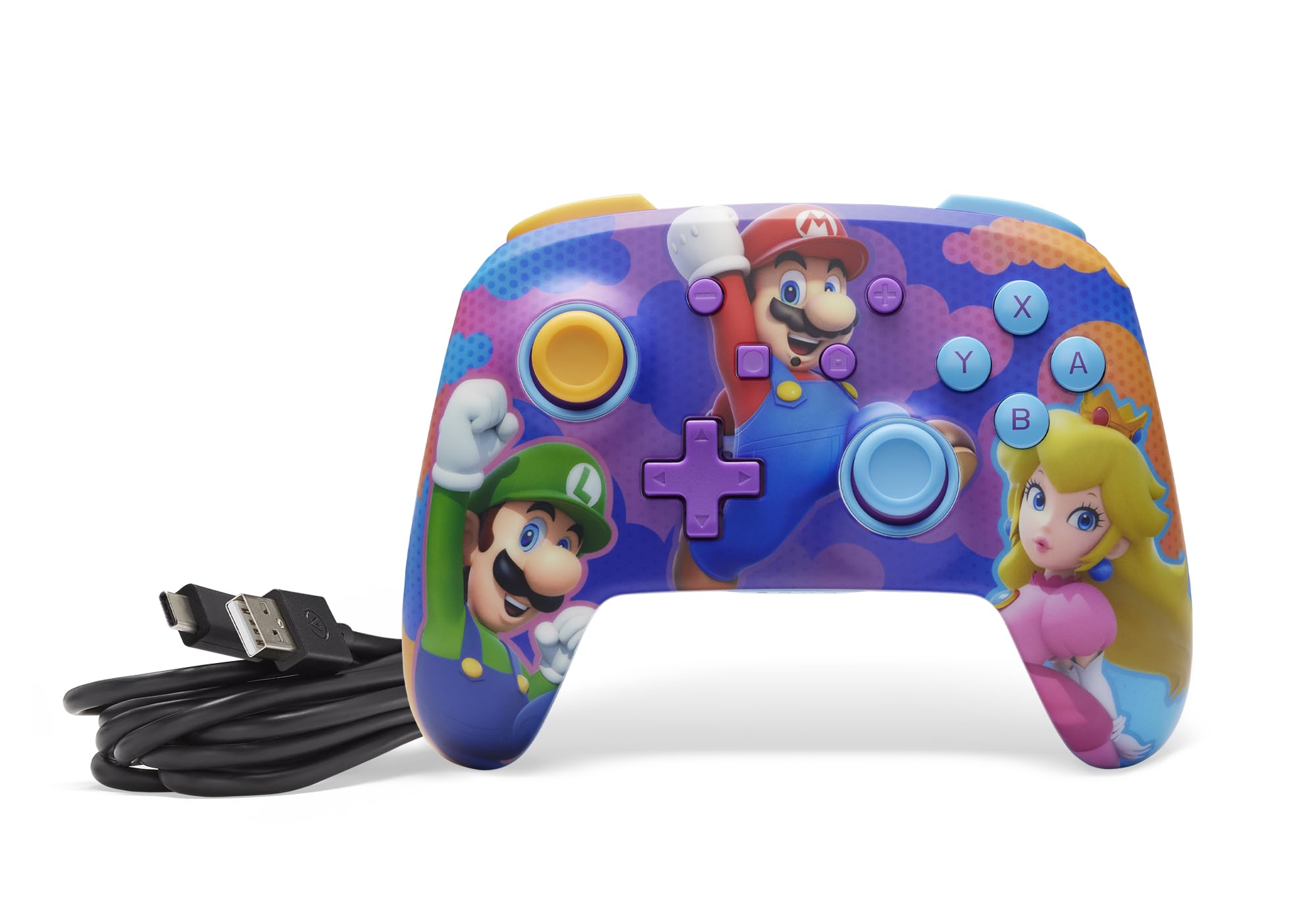 PowerA Enhanced Wireless Controller for Nintendo Switch - Color Splash Heroes 18