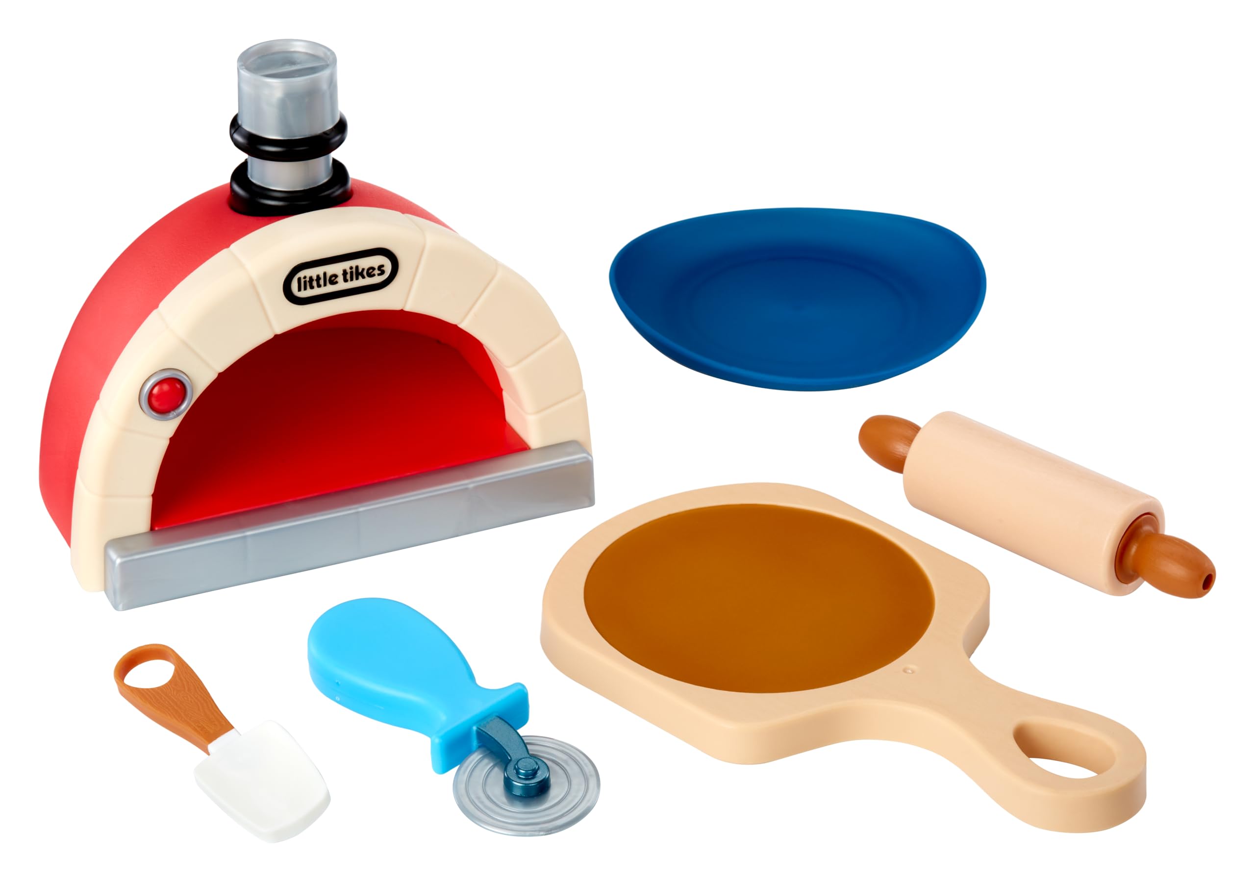 Little Tikes Creative Chef Pizza Kit - 22-Piece Pretend Play Set with Light-Up Oven, Ages 3+