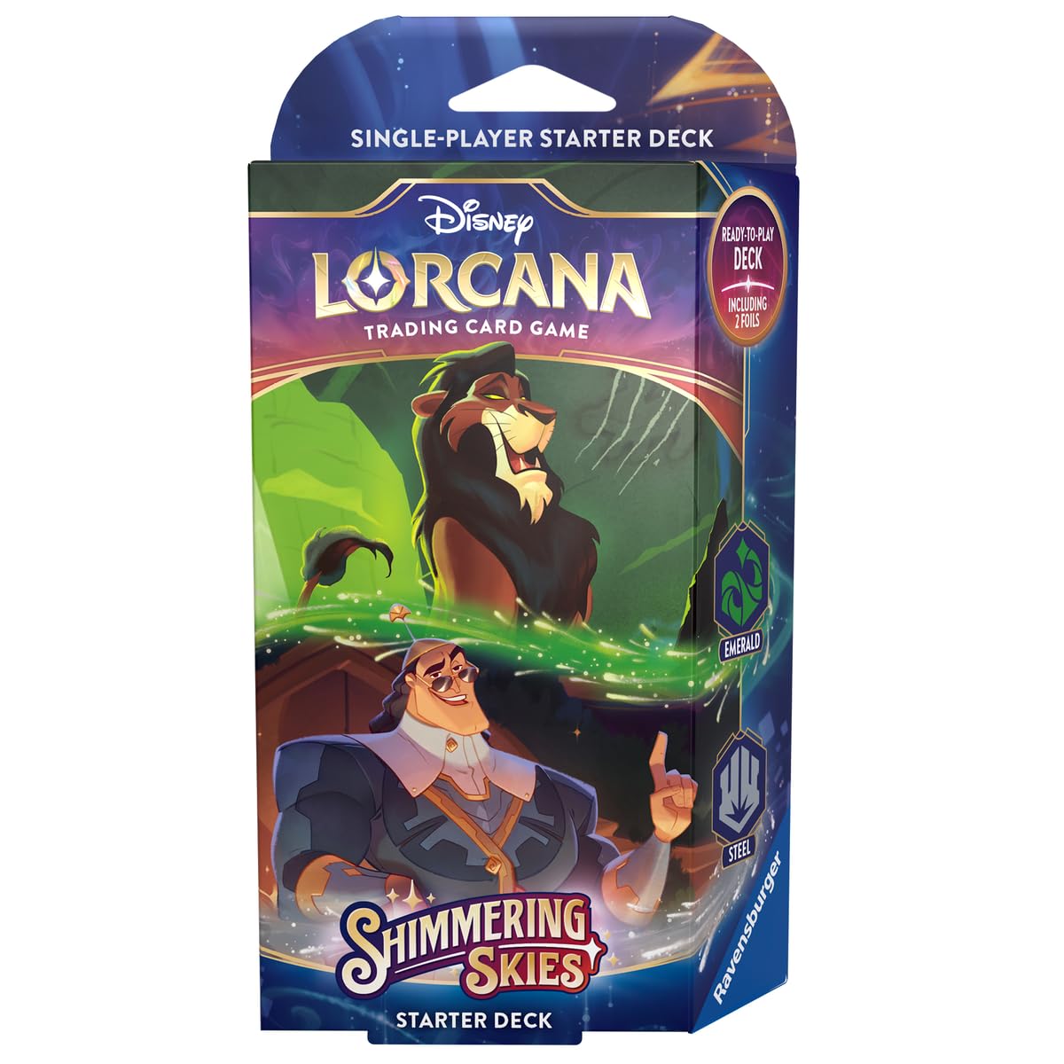 Ravensburger Disney Lorcana Trading Card Game Starter Deck - Ages 8+ | 60 Cards + Booster Pack