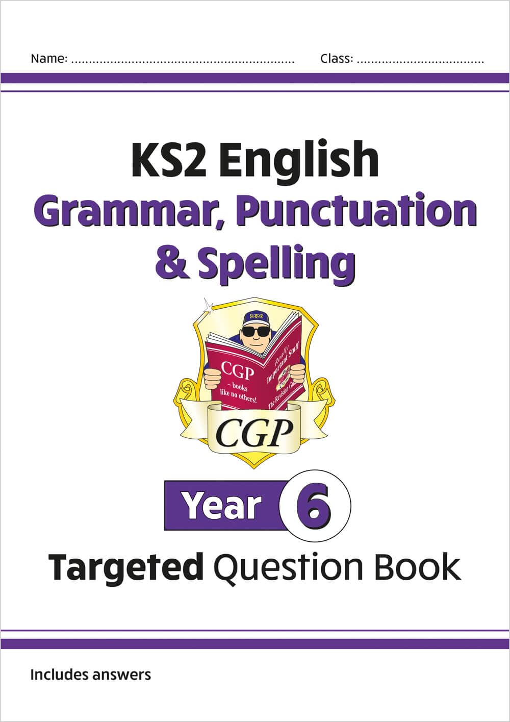 CGP Books KS2 English Targeted Question Book - Year 6 Grammar, Punctuation & Spelling | Ages 8-11 | Paperback 1