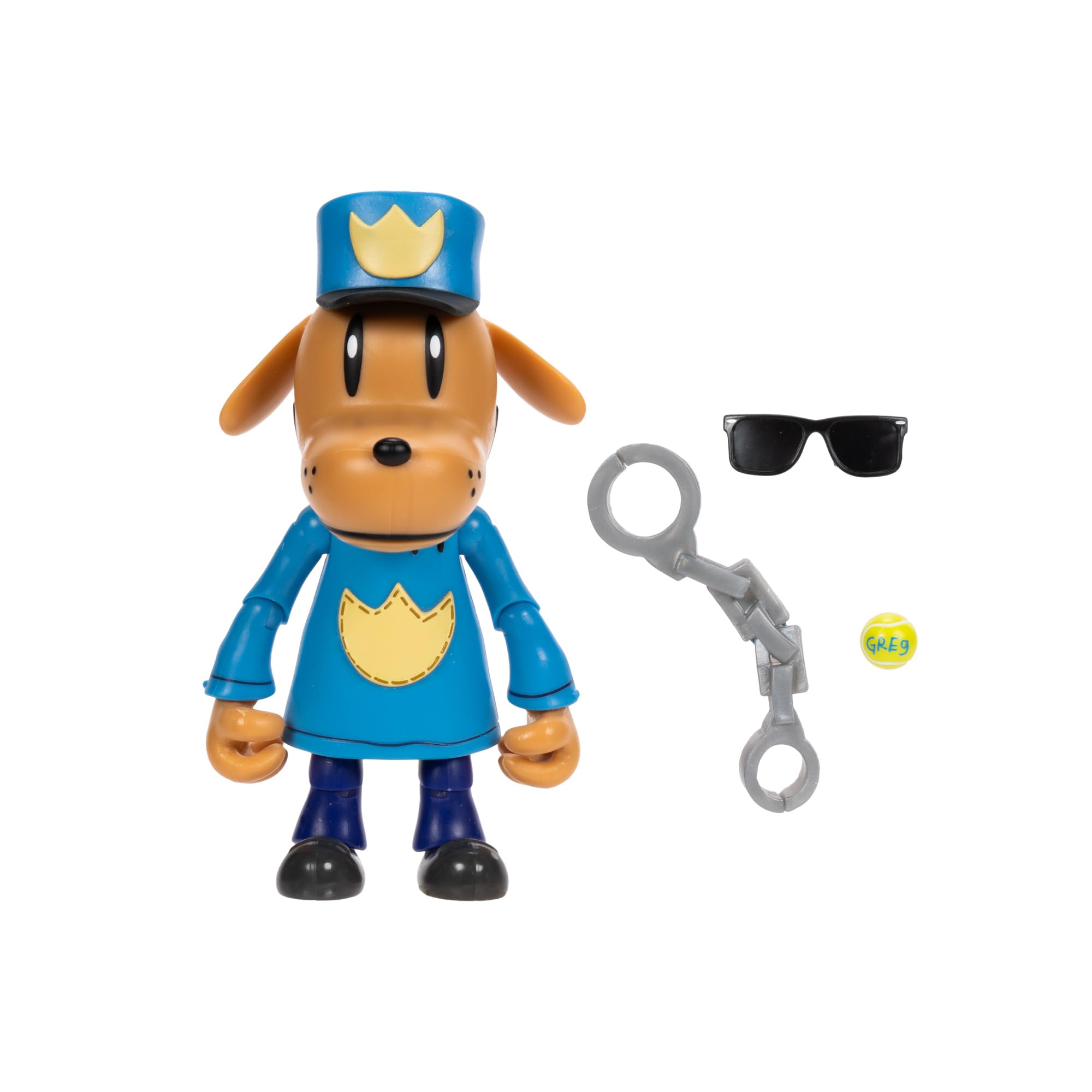 Dog Man 12.7cm Articulated Action Figure with Accessories - Action Toy for Kids