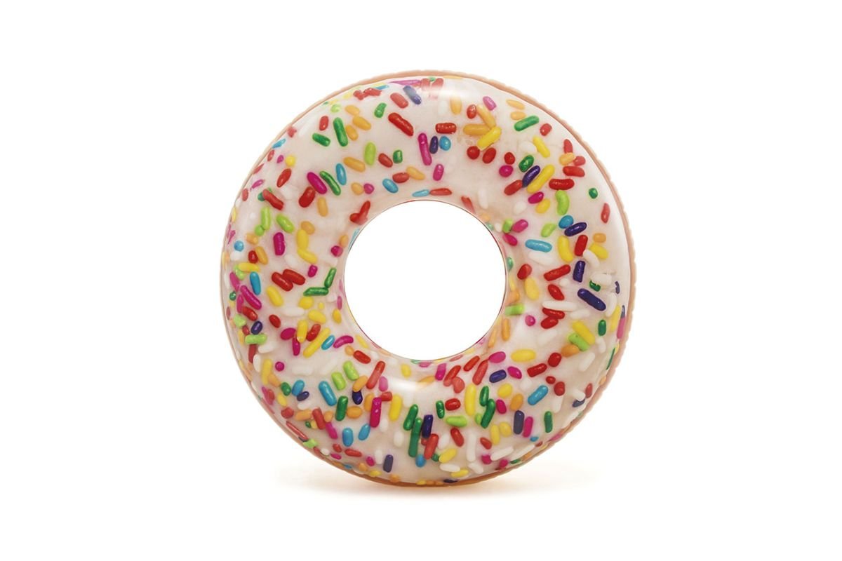 Intex Sprinkle Donut Pool Raft Tube Toy 39" (99cm) | Ages 9-99 | Nylon/Vinyl