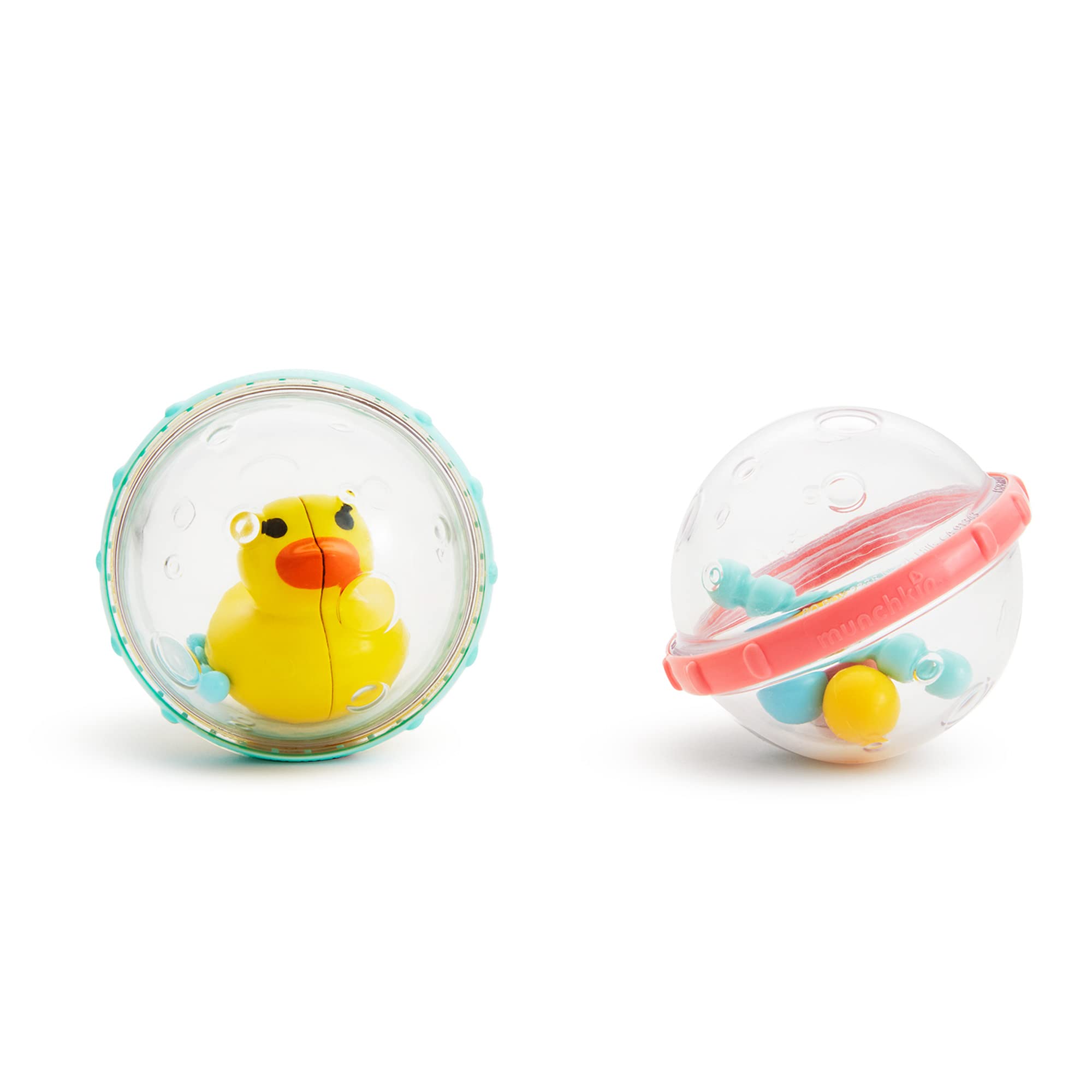 Munchkin Float and Play Bubbles Bath Toy - Sensory Stimulation, Easy Grasp | 2 Count Pack 1