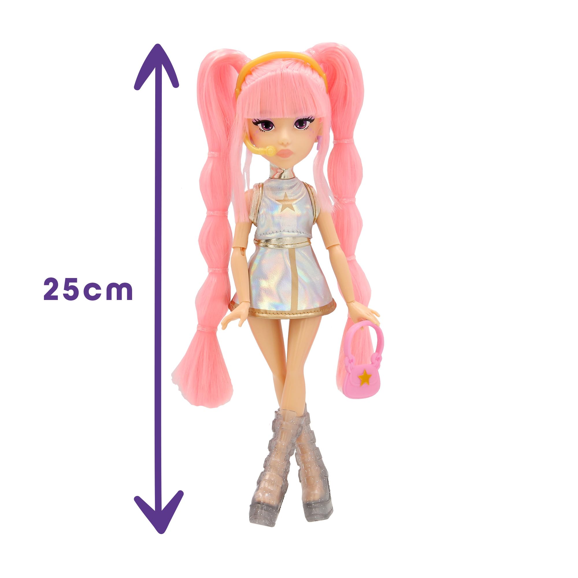 Basic Fun K-Pop Fashion Doll Yuni - Pop Star Idol with 3 Accessories | Ages 4+ 3