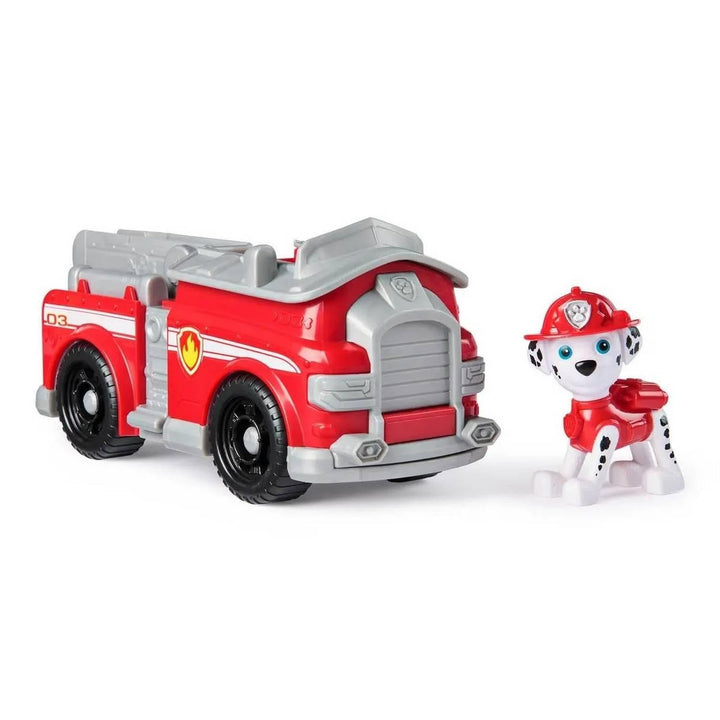 Paw Patrol Marshall's Fire Engine - Toy Vehicle with Collectible Action Figure for Kids 3+