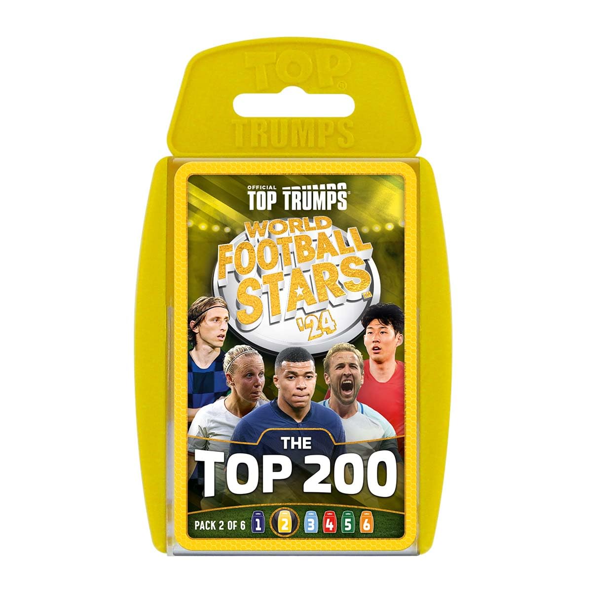 Top Trumps World Football Stars Top 200 Card Game Pack 2 | Ages 6+ | Unisex Children | Portable 1