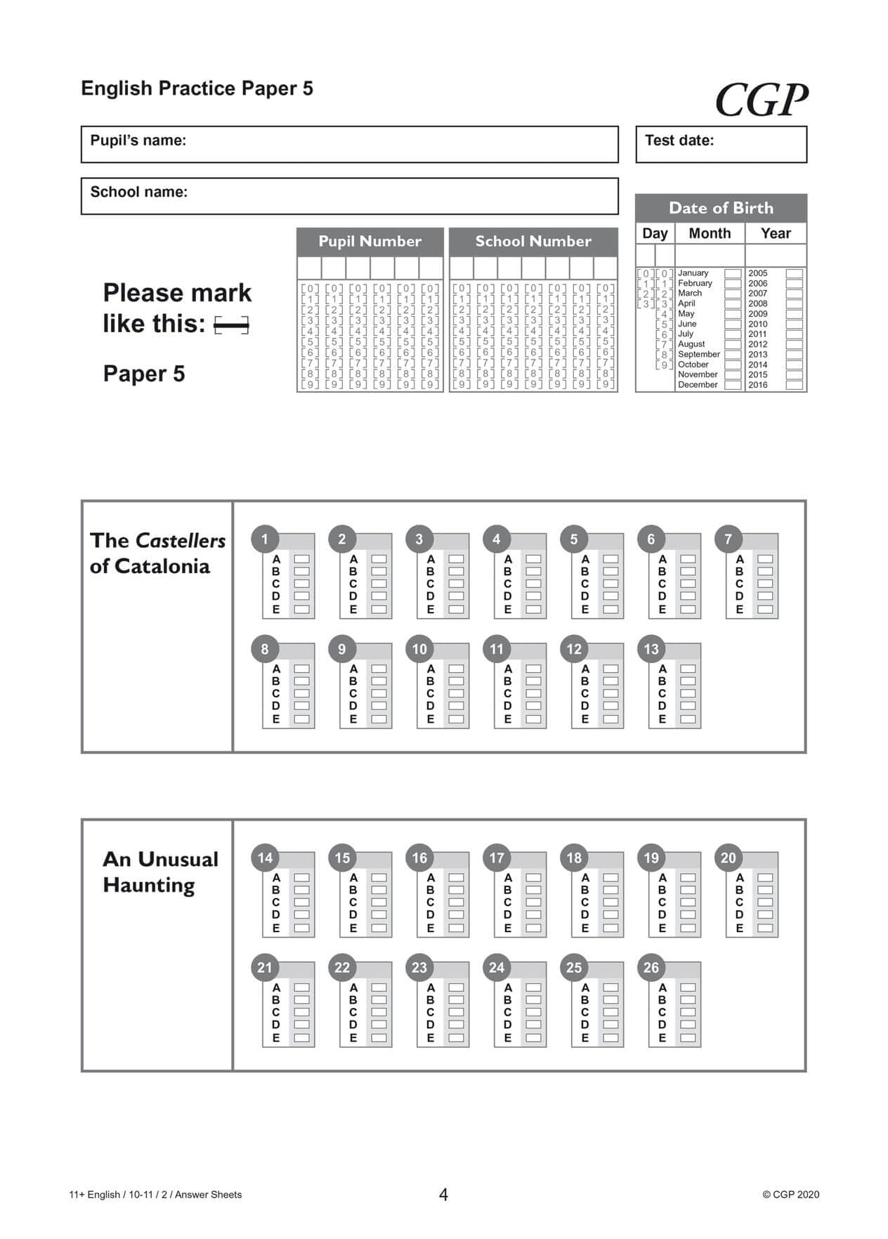 CGP Books 11+ GL English Practice Papers Pack 2 - Ages 10-11 | 2020 Release | Paperback 7