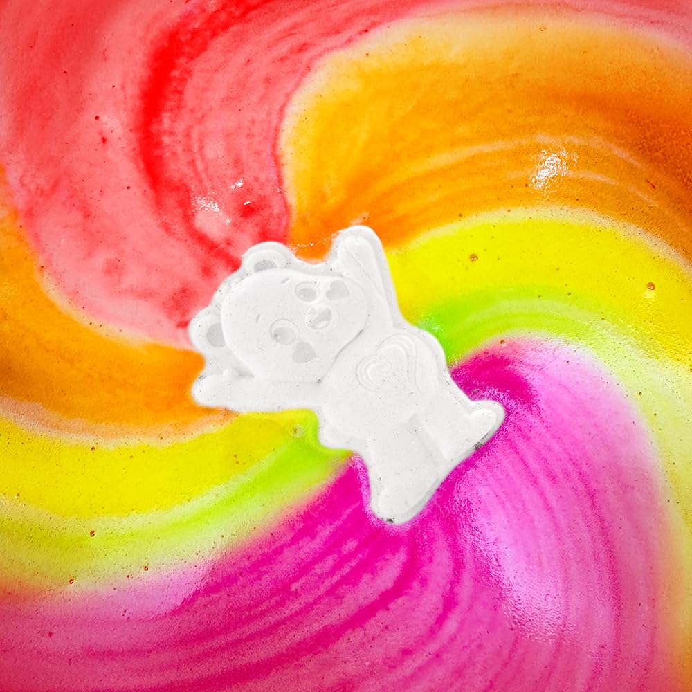ZIMPLI Care Bears Baff Bombz - Rainbow Special Effect Bath Bomb | Strawberry Scented | 110g 3