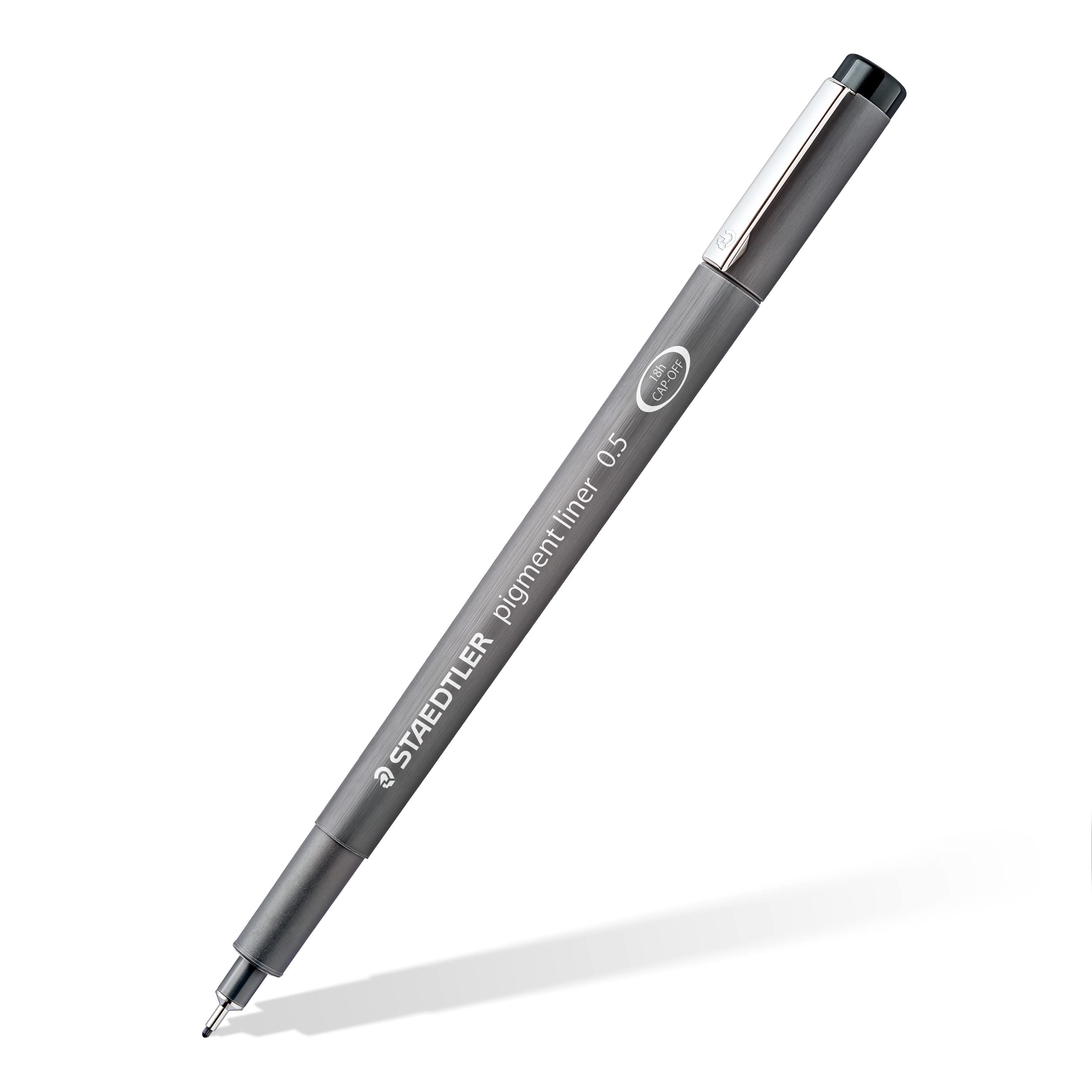 STAEDTLER Pigment Liner Fineliner Pen - 0.1 mm Line Width, Black Ink | Waterproof & Erasable 2