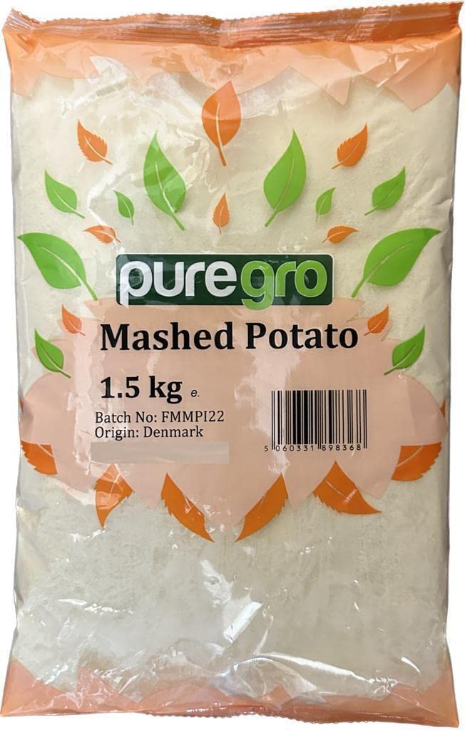 Puregro Mashed Potato - 1.5kg Pouch | Side Dish or Ingredient 1